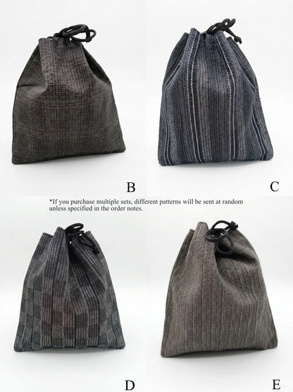 Men's Easy Wear Kaku Obi (6 Colors), Koshi Himo, Handbag: Mens Yukata/Kimono Accessory Gift Set