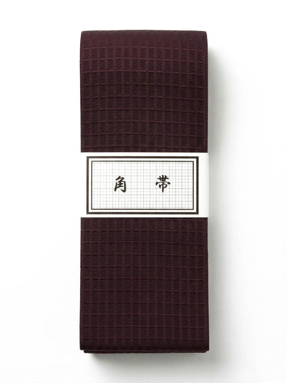 Men's Self Tie Kaku Obi, Shingen Bag, Koshi Himo: Japanese Kimono/Yukata Essential 3PCS Gift Set