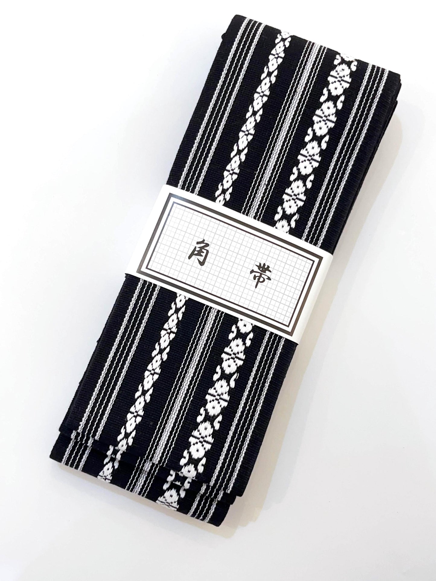 Men's Kaku Obi (Self-Tie), Koshi Himo, Shingen Bag, Men's Kimono Accessory Gift Set