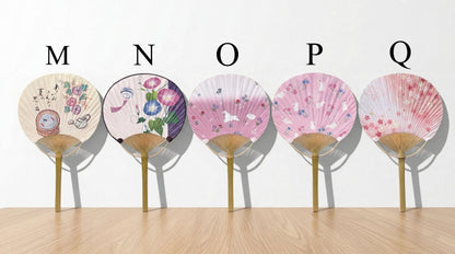 Women Geta Sandals, Japanese Traditional Wooden Shoes, Uchiwa Fan: Women Yukata Accessory Gift Set