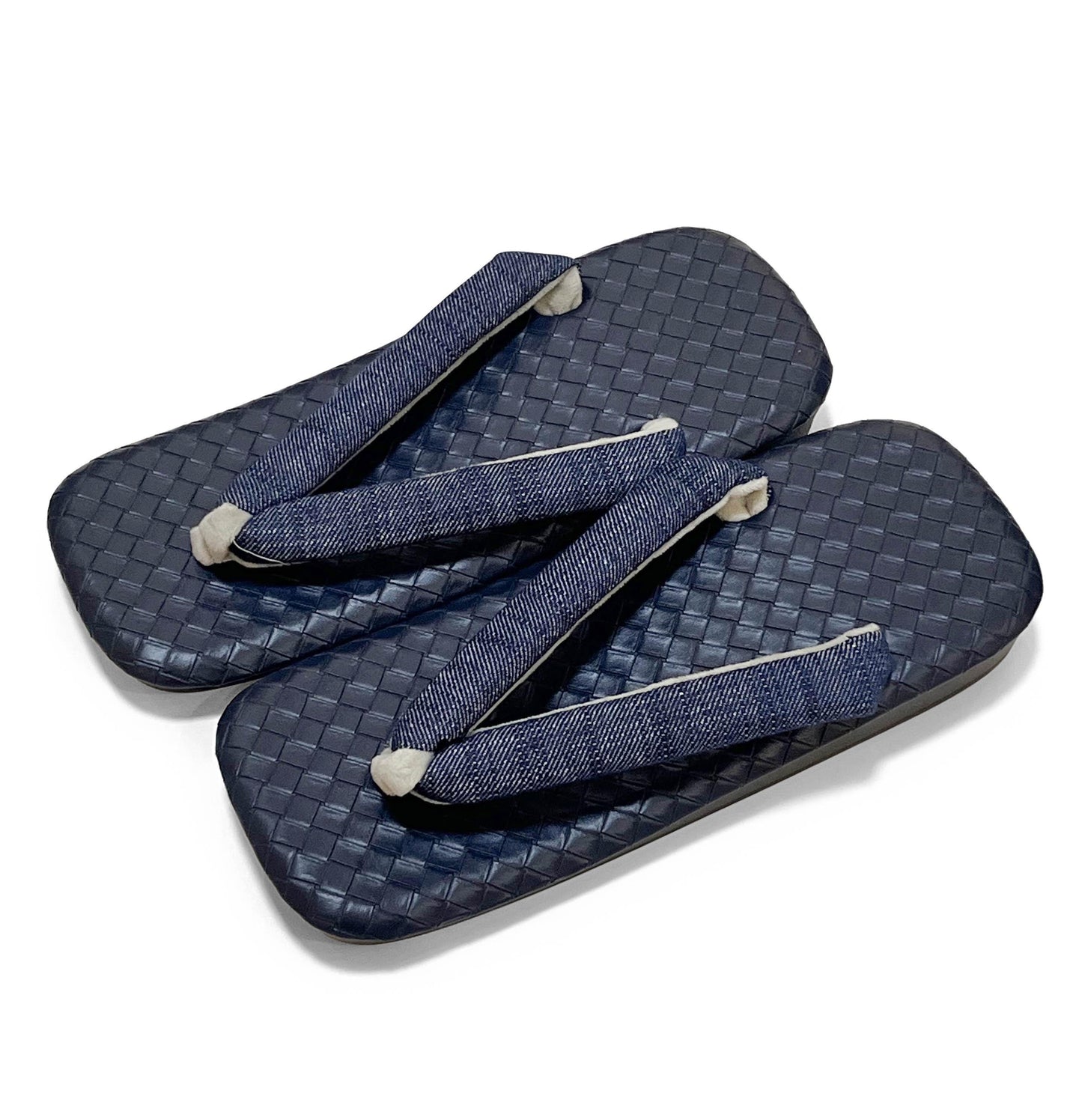 Japanese Demin Blue Setta Sandals, Haori Himo, Shingen bag: Men's Smart Casual Kimono/Summer Yukata Accessory Gift Set