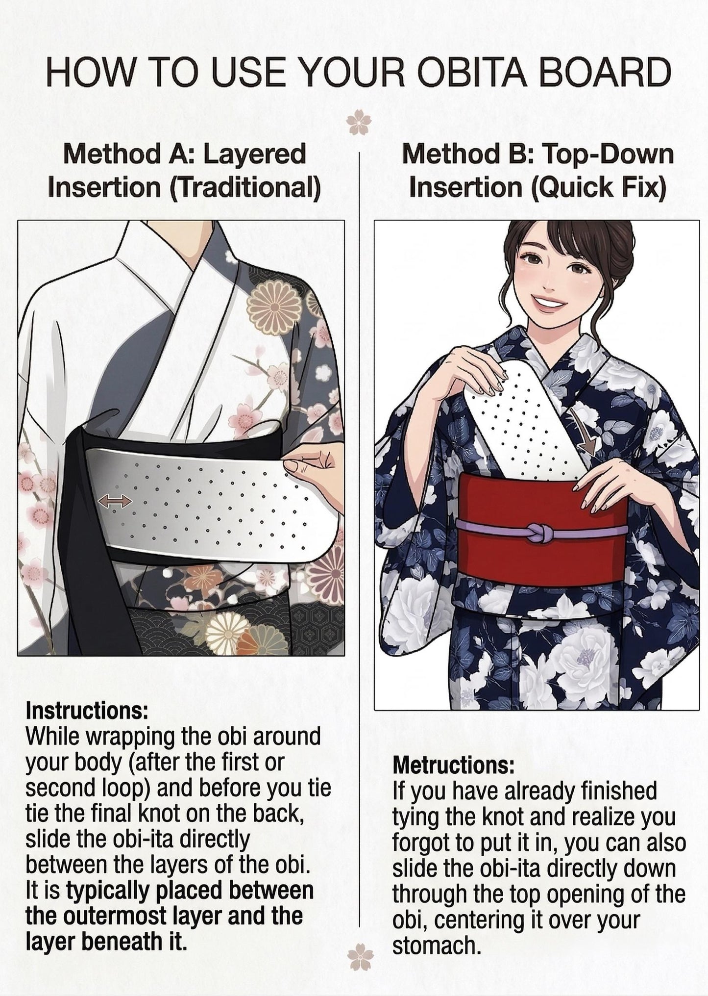 White Heko Obi, Obijime, Obita, Women's Yukata Belt Accessory Gift Set