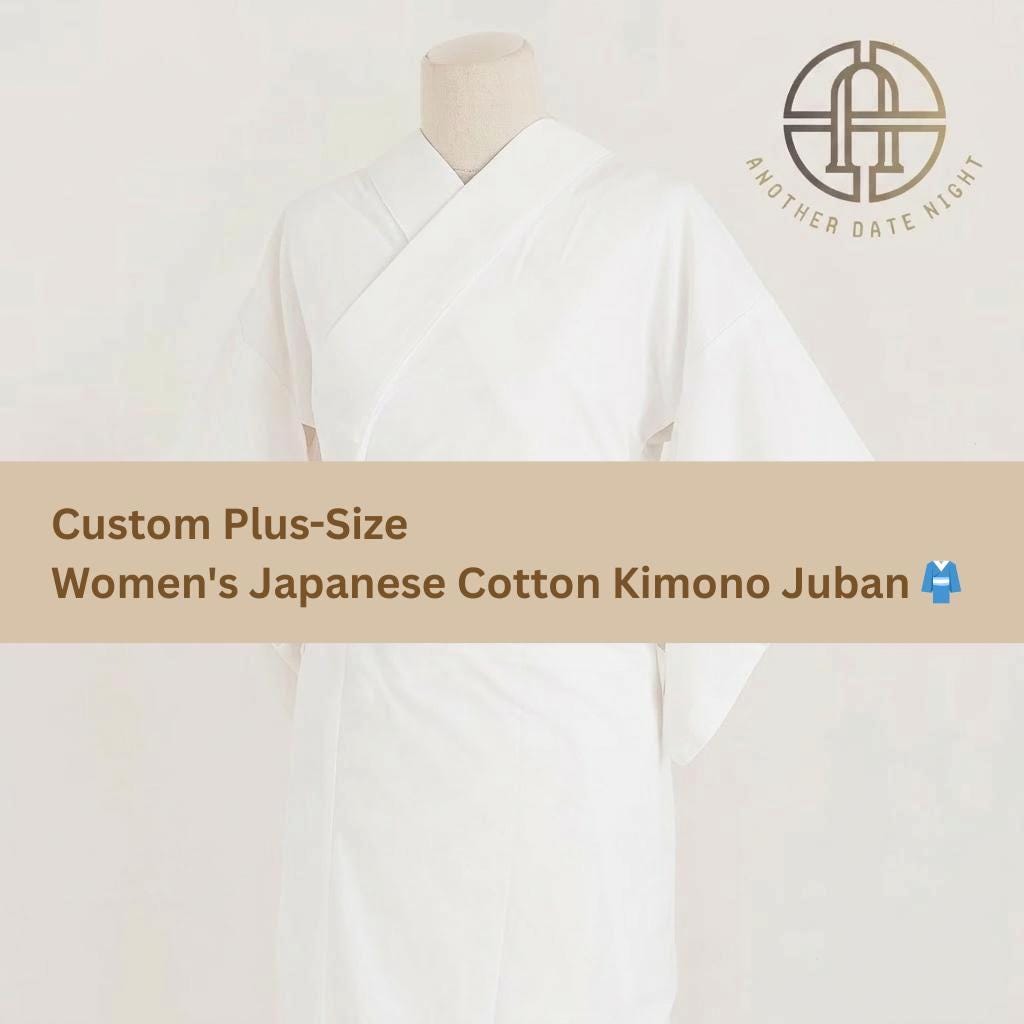 Custom Plus-Size Women's Japanese Cotton Kimono Juban