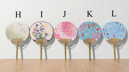 Women Geta Sandals, Japanese Traditional Wooden Shoes, Uchiwa Fan: Women Yukata Accessory Gift Set