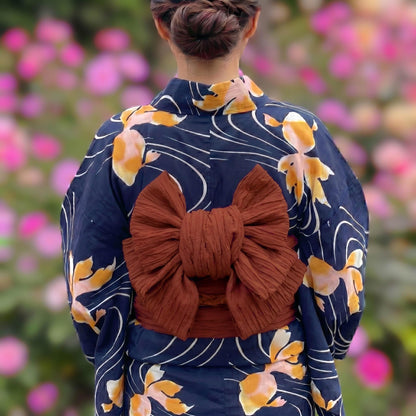 9 Colors Women's Heko Obi, Obijime, Obita: Yukata Belt Accessory Gift Set