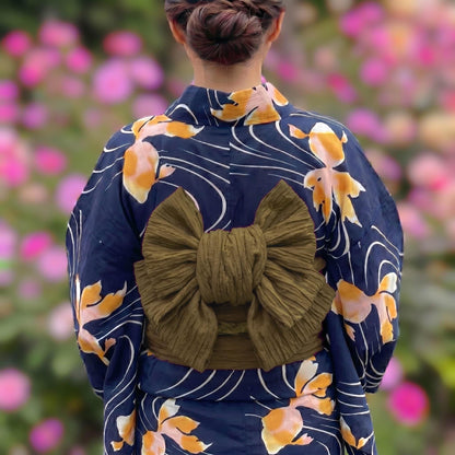 9 Colors Women's Heko Obi, Obijime, Obita: Yukata Belt Accessory Gift Set