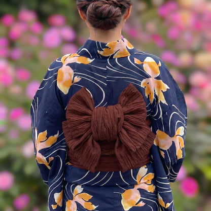 9 Colors Women's Heko Obi, Obijime, Obita: Yukata Belt Accessory Gift Set