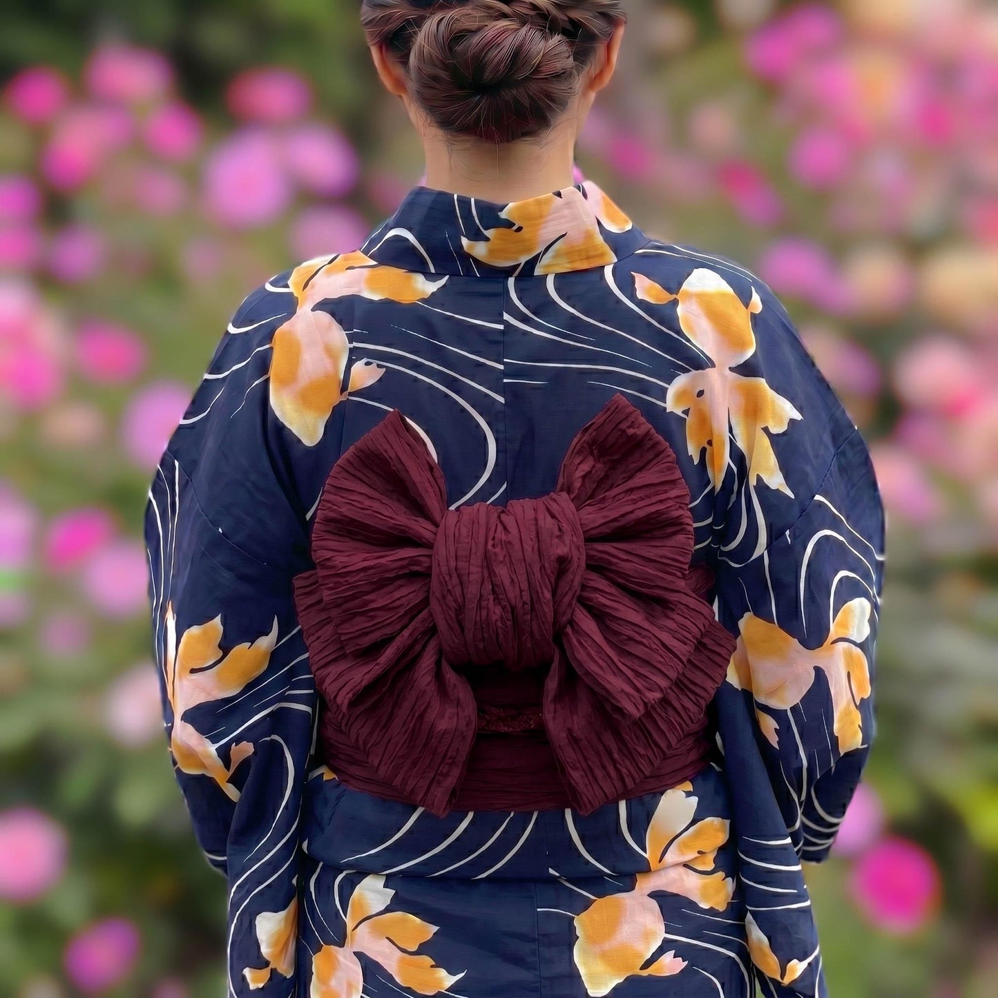 Red/Magenta Hues Colours Heko Obi Sash, Obijime, & Obita: Women's Yukata Belt Gift Set