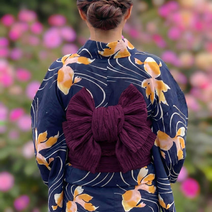 Red/Magenta Hues Colours Heko Obi Sash, Obijime, & Obita: Women's Yukata Belt Gift Set