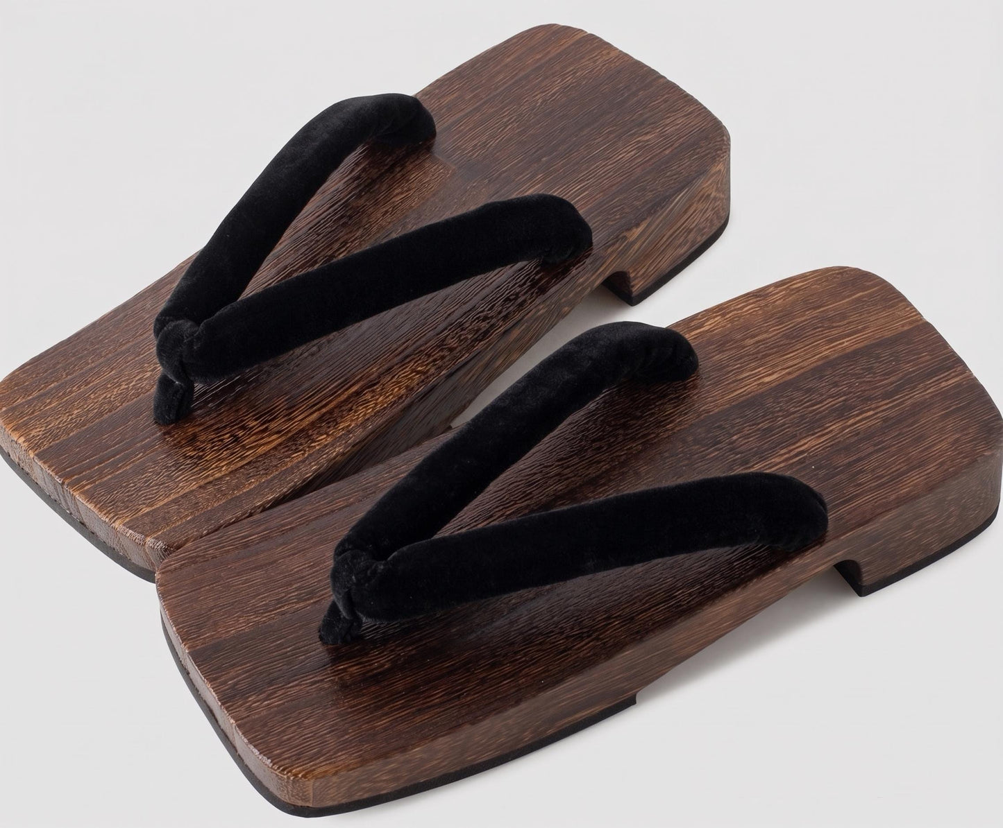 Japanese Men's Flat Geta Wooden Sandals, Large Size Available, Uchiwa Fan, Kinchaku Bag, Men's Yukata Accessory Gift Set