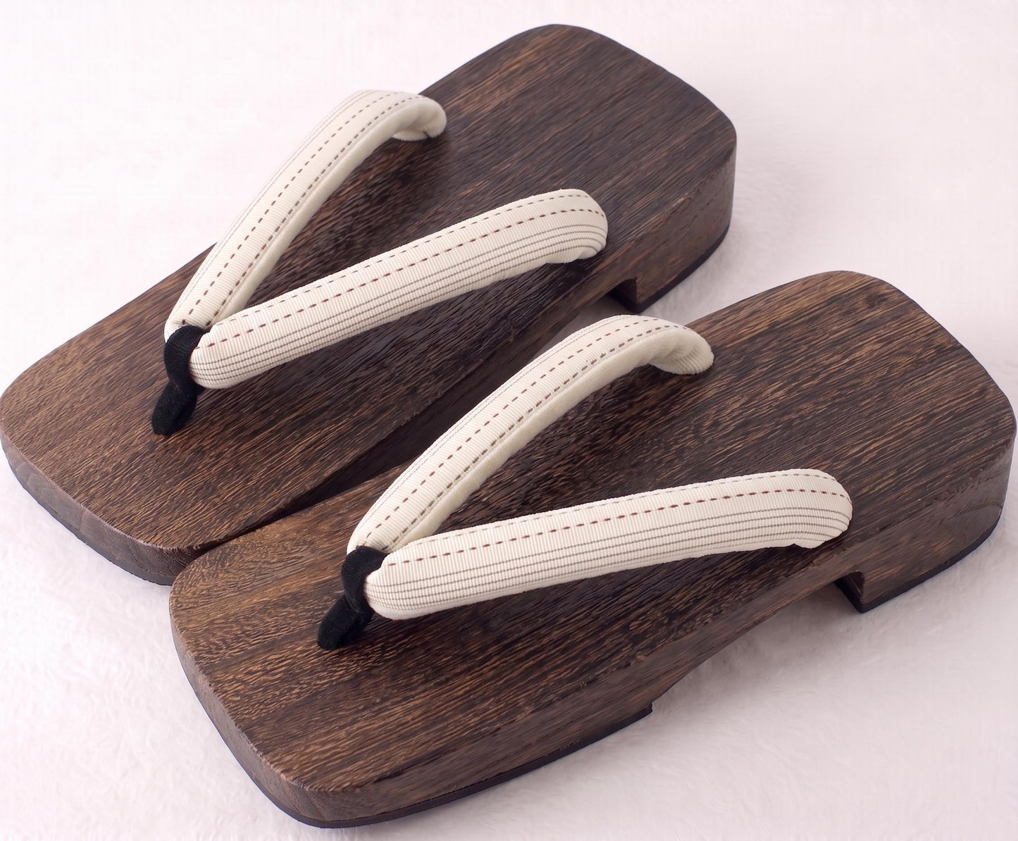 Japanese Men's Flat Geta Wooden Sandals, Large Size Available, Uchiwa Fan, Kinchaku Bag, Men's Yukata Accessory Gift Set