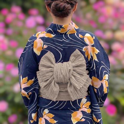 9 Colors Women's Heko Obi, Obijime, Obita: Yukata Belt Accessory Gift Set