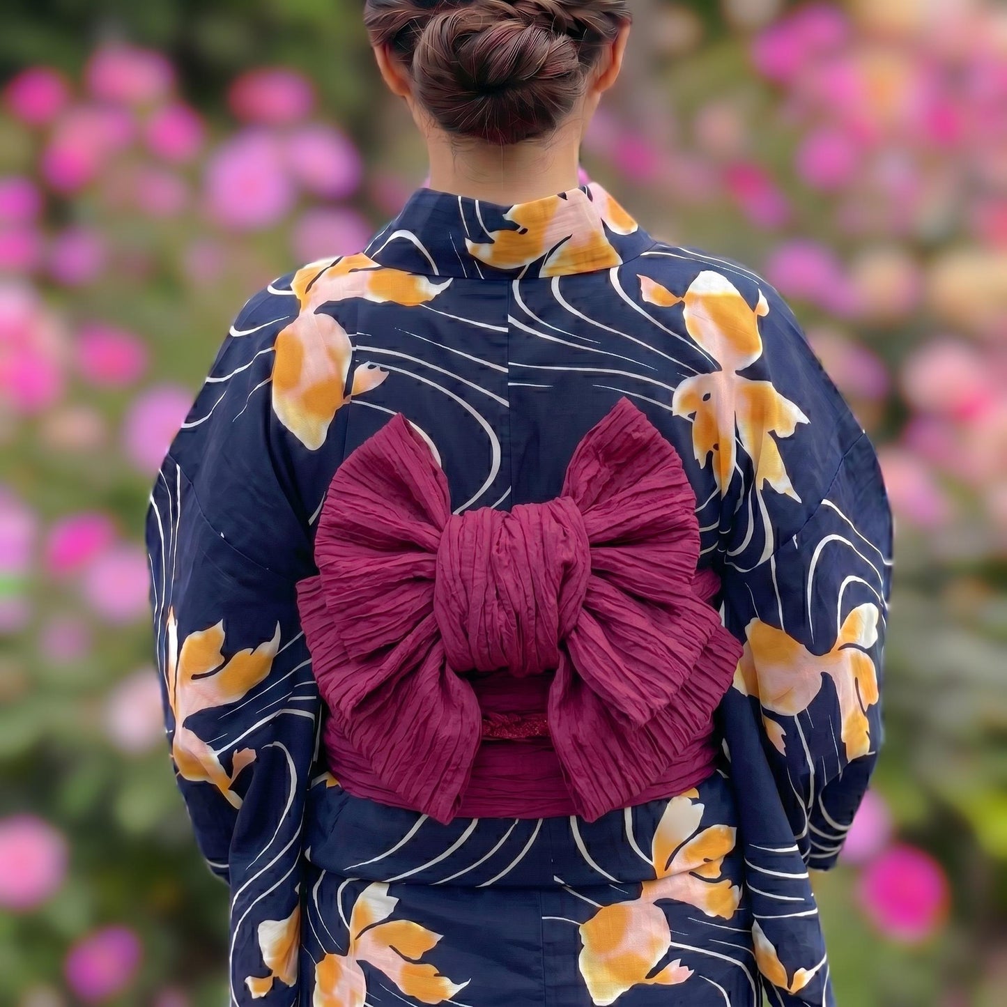 Red/Magenta Hues Colours Heko Obi Sash, Obijime, & Obita: Women's Yukata Belt Gift Set