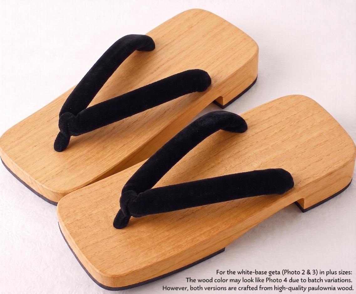 Japanese Men's Flat Geta Wooden Sandals, Large Size Available, Uchiwa Fan, Kinchaku Bag, Men's Yukata Accessory Gift Set