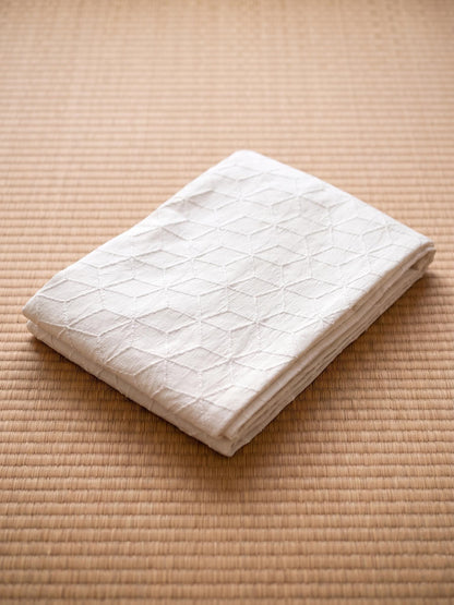 Creamy White Hanhaba Obi, Pearl Obijime, Obita Board, Women Obi Gift Set