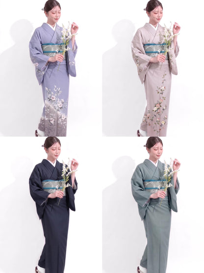 Easy Wear Pre Tied Nagoya Obi, Reed Instant Taiko Knot, Tsuke Obi, Ready to Wear Japanese Kimono Belt