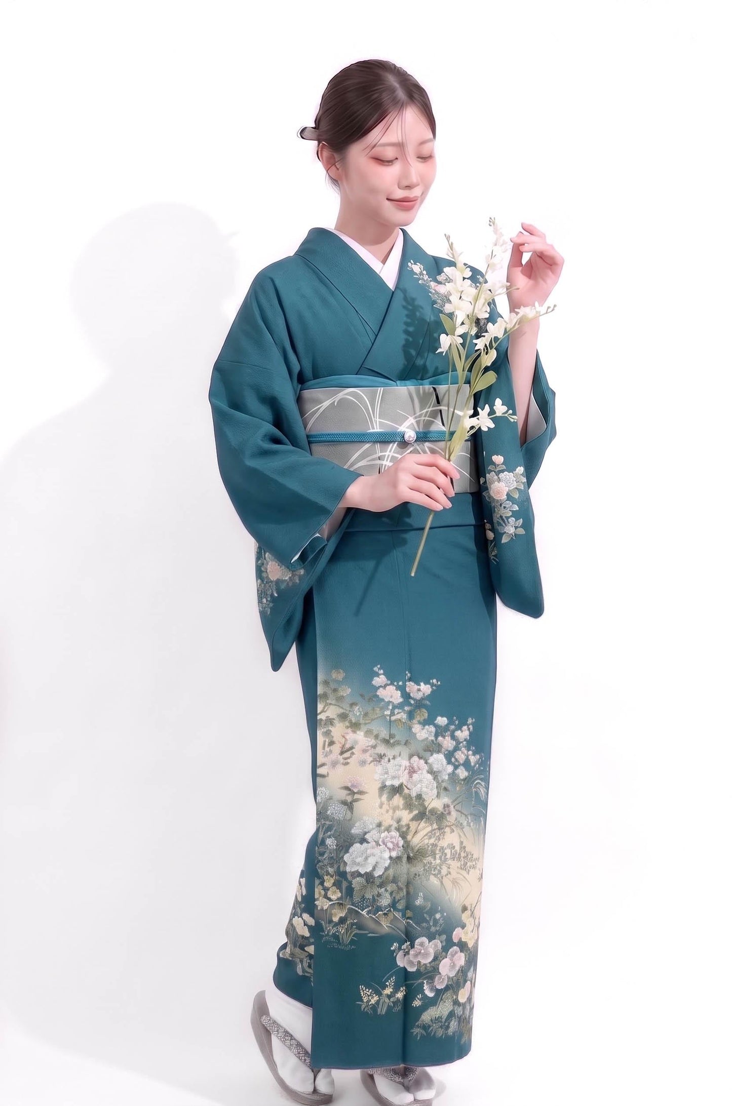 Easy Wear Pre Tied Nagoya Obi, Reed Instant Taiko Knot, Tsuke Obi, Ready to Wear Japanese Kimono Belt