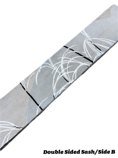 Easy Wear Pre Tied Nagoya Obi, Reed Instant Taiko Knot, Tsuke Obi, Ready to Wear Japanese Kimono Belt