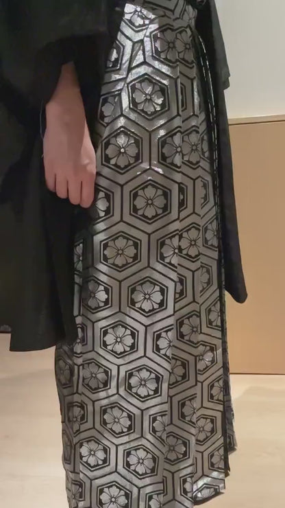 Silver & Black Hakama Pants, Men's Hakama