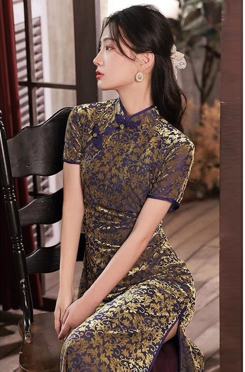 Autumn/ Winter Traditional Chinese Qipao dress