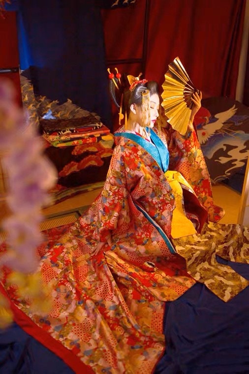 Custom-fit Oiran Kimono Set 003